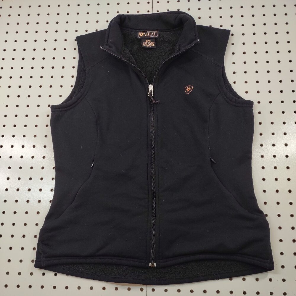 Ariat Black Fleece Vest, Size small Medium